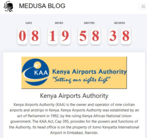 A screenshot from the Medusa Blog shows the deadline for KAA to respond to the ransomware group. Image Source: Darkfeed.io